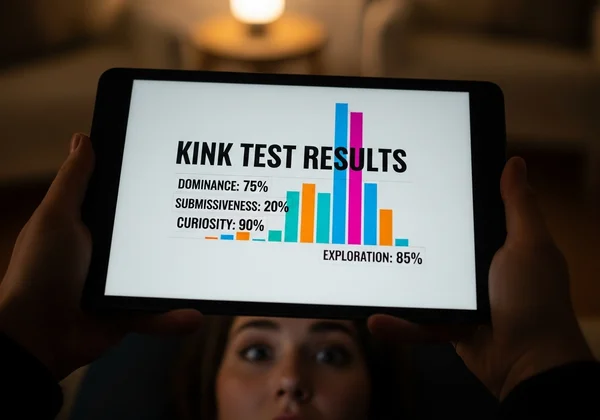 Una persona mirando resultados sorprendentes de un test de kink en una pantalla
