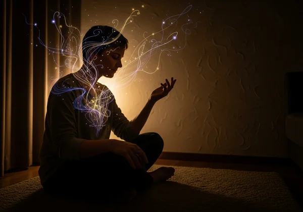 Una persona explorando en privado sus deseos para el autodescubrimiento