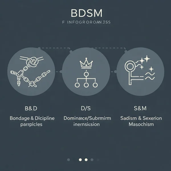 Abstract graphic explaining BDSM components