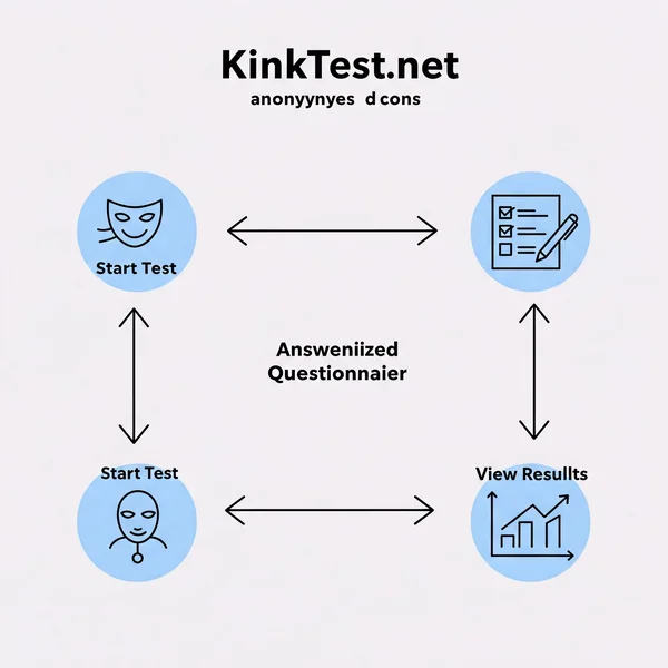 Illustration of KinkTest.net anonymous test process steps