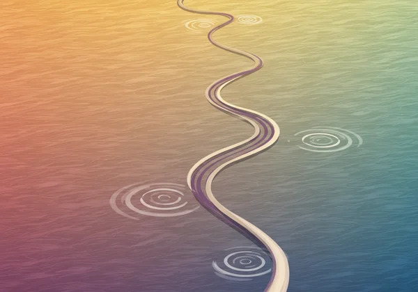 Flowing path symbolizing evolving sexual desires and growth