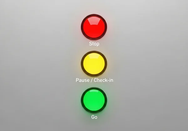 Símbolos de semáforo para palabras de seguridad BDSM