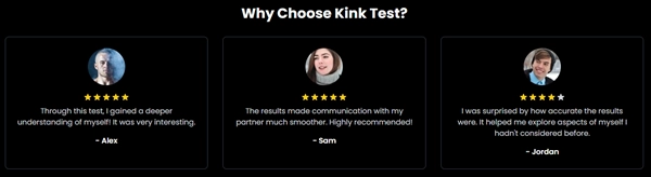 Positive user feedback highlighting the Kink Test's effectiveness.